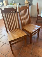 6 oak chairs