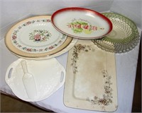Lot of Assorted Platters 10+