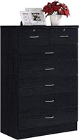 1 Chest of Drawers, black