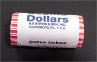2008 ANDREW JACKSON  GOLDEN DOLLAR UNC. ROLL OF 25