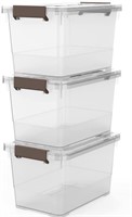 WYT Clear Plastic Storage Latch Box/Bins