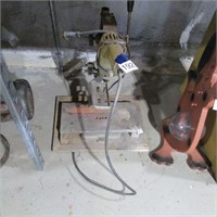 drill press with corded hand drill