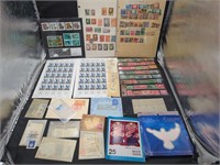 Collection of vintage stamps - sheets, booklets,