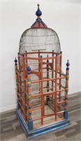 Moroccan style hand painted bird cage