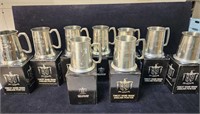27 years LA Roadster pewter mugs collection,
