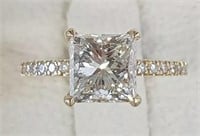 2.00 Cts Princess Diamond Engagement Ring