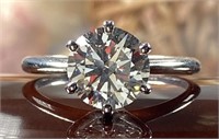 2.00 Ct Round Solitaire Engagement Ring