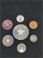 1958 Ghana 7 coin Proof Set with sterling silver