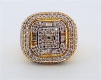 $ 11,560 2.95 Ct Men Diamond Ring 10 Kt