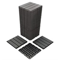 36 sq. ft patio Deck Tiles,36 Pack 12"x12Grey