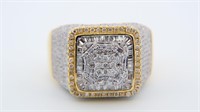 $ 8900 2.50 Ct Men Diamond Cluster Ring 10 Kt