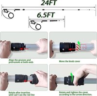 jOYjOB 24ft Pressure Washer Extension Wand