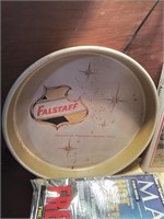 Vintage metal Falstaff beer tray