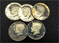 (5) 1776-1976-S Proof Kennedy Half Dollars