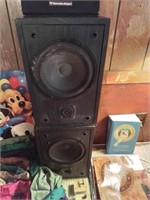 Pair of Cerwin Vega shelf speakers one cover