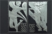 0.8 ozt. Silver .925 Olympic Stamps