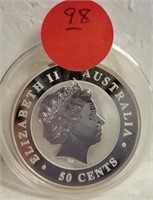 2014 AUSTRALIA SILVER KOALA 50-CENT COIN