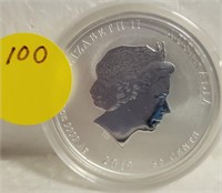 2019 AUSTRALIA SILVER YEAR OF THE PIG 50-CENT COIN