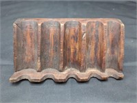 Antique wooden store coin counter