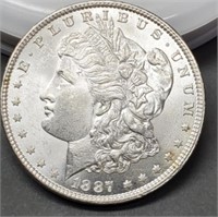 1887 Morgan Silver Dollar MS64