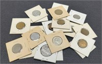 (20) Foreign Coins In 2x2's