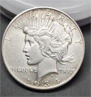 1934-D Peace Silver Dollar MS61