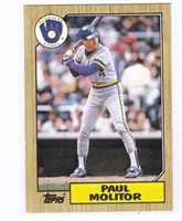 Four (4) 1987 Topps Baseball #741, Paul Molitor