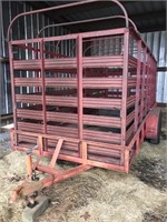 64X16 TRAILER WITH REMOVABLE CATTLE RACK, TIRES