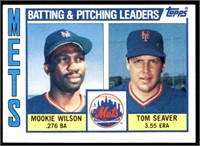 TWO (2) 1984 Topps #246 Mets Team Leaders