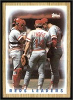 (2) 1987 TOPPS #281 REDS  LEADERS PETE ROSE