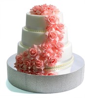 Cakebon Wedding Cake Stand (Silver - 16inches