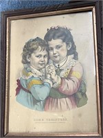 Home Treasures c. 1856 Currier & Ives print