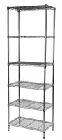 HDX  6-Tier Steel Wire Shelving Unit in Chrome