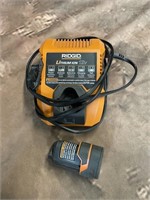 Ridgid Battery Charger And Battery