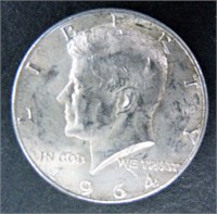 1964 Ninety Percent (90%) Silver Kennedy