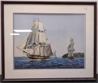 Pete Rindlisbacher, Sail Ships, Litho, 83