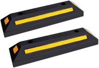 F COME 2 Pack Heavy Duty Rubber Parking Block