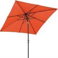 SERWALL 8.5x8.5 FT Square Patio Umbrella in Orange