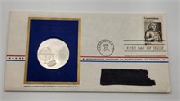 1973 Sterling Proof Copernicus Medal + Stamp