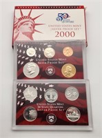 2000 Silver Proof Set US Mint