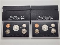 1997 & 98 Silver Proof Sets