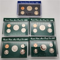 5 US Mint Sets 1983-95-96-97