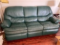 Sofa with recliners appears to be leather