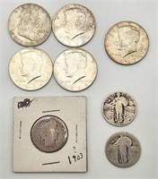 Silver Half Dollars & Quarters 1903-1967