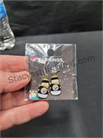 Steelers Snowman Pierced Earrings