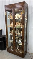 American of Martinsville Lighted curio cabinet