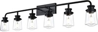 VINLUZ 6 Light Industrial Bathroom Vanity Light