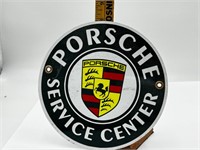Porsche Garage Wall Service center tin sign