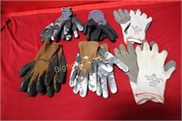 Work Gloves, Power Grip Gloves 5 pair in lot