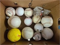 Lot of Various Baseballs and Softalls